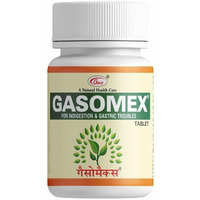 Amar Pharmaceuticals Gasomex Ayurvedic Gas Relief, No Fart Tablets (120 Tablets - 30Days Pack) Relieves Trapped Gasses Gives Relief From Bloating, Flatulence| Carminative & Antispasmodic Tablets