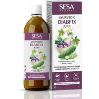 Sesa Karela Jamun Health Drink Diabfix With Giloy, Aloe And Amla To Control Blood Sugar Levels | Ayurvedic Health Juice | Help Digestive Health And Improve Immunity - 1Lt