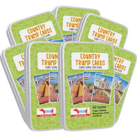 Cocomoco Kids Birthday Return Gifts For Kids Bulk Pack Of 10 Pcs Country Trump Cards Card Gamegifts Under 300 For Boys Girls Age 6-8 Yrs 8-12 Years,Learn Flags,Geography Map Educational Learning Toys