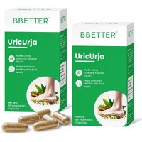 Bbetter Uricurja - Lab Tested Ayurvedic Medicine For Uric Acid Levels Management | Gout Pain Relief Medicine | 120 Capsules For Healthy Uric Acid Levels