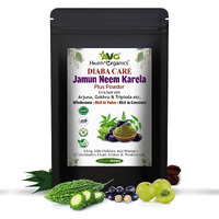 Avg Health Organics Diaba Care Karela Jamun Neem Powder 350G, Diabetes Control Ayurvedic Supplement With Arjuna, Gokhru & Triphala, Helps In Relieving Constipation