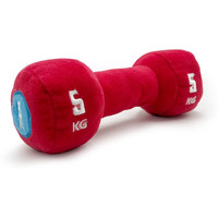 Goofy Tails Dog Toys | Gym Series Red Dumbbell Plush Toys For Dogs | Dog Toys For Puppies | Dog Squeaky Toy| Soft Toys For Dogs And Puppies| Pet Toys For Dog| Squeaky Toy For Dogs (Red)