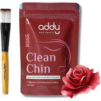 Addy Organics Herbal Face Wax Powder For Women - 7-Minute Natural & Painless Hair Removal, Ayurvedic Wax For All Skin Types, Cleans Dead Skin & D-Tans - Ideal For Face, Hands, Legs, Underarms & Bikini Line  100G (Pack Of 1, Rose)