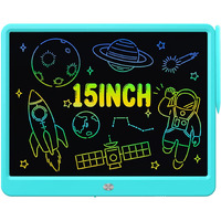 Proffisy Lcd Writing Tablet 15 Inches Colorful Screen Drawing Pad, E-Note And Scribbler Boards For Kids, Electronic Educational Learning Toys For 3-12 Year Old Girls