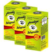 Jiwadaya Netraprabha Plus Ayurvedic Herbal Honey Base Eye Drops, Green, 10 Ml (Pack Of 3)