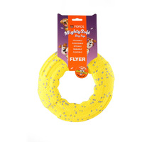 Barkbutler X Fofos Super Durable Frisbee Flyer Toy - Yellow, Super Durable & Lightweight Pet Toys, Floatable Dog Toys For Large Dogs To Puppies (5-40Kgs), For All Breeds