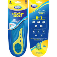 Doctor Extra Soft All Day Comfort Triple Gel Trimmable Heel Support Insoles | Orthotic & Plantar Fasciitis | Breathable Heavy Duty Shock Absorption Cushion Sports Shoe Inserts For Men's Size 7-12 Uk