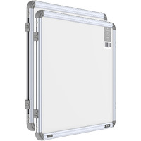 Pragati Systems Prima Ceramic Steel (Magnetic) White Board for Kids, Home & Kitchen with Heavy-Duty Aluminium Frame | Scratch-Proof & Corrosion-Proof Surface | Small Size 1.5x2 Feet (Pack of 2)