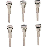 DIY Crafts Silver, Pack of 4 Pcs, Shank Arbor Cut-Off Wheel HSS Mandrel Holder Fit DIY Tools (Silver, Pack of 4 Pcs)