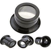 DIY Crafts Pack of 6 Pcs, Black Transparent, 2 Pcs Magnifier Black Eye Loupe 10X Jewelry Watch Tools Loop Magnifier Wa(Pack of 6 Pcs, Black Transparent)