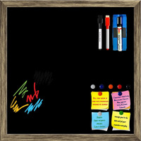 ArtzFolio Greys Family Black Colour | Framed Magnetic Dry Erase White Board | Includes Sticky Notes, Magnet Buttons & Markers | Antique Golden Frame | 16 x 16 inch (41 x 41 cms)