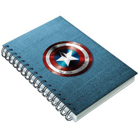 AccuPrints wiro Hard bound Size -A5 (6 by 9 inch) Notebook Diary Ruled 200 pages-Notebook Diary (texblue)