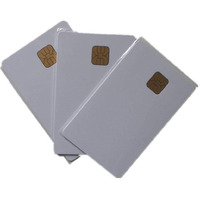 Sharma Cards PVC Card with Chip Contact White Inkjet Printer Printable Chip-Card, PVC Card 4428 Big Chip (PC -200)