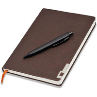 COI Brown A5 Undated Notebook for Girls | Women | Teachers Gift of Love with Pen