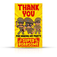 Zyozique Cartoon Theme Thank You for Making My Party Super Roarsome Tags for Birthday,Cartoon Theme Thank You Label Tags for Birthday,Wedding,Baby Shower,Thanksgiving Favor (Pack of 20)