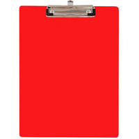 Eduway Wooden Writing/Exam Board/Clipboard with Back Side whiteboard Writing Surface  Lightweight MDF |Heavy Duty Clip for Office, School, Home, College, Shop-Red(Size- 9.5x13.5 inch)(Pack of 1)