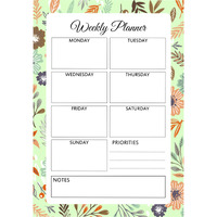 The Papier Ocean Weekly Planner Tear-Off Sheet Pad | 52 Sheets For A Year | 80 GSM | A5 Desk Week Planner To Track Productivity and Professional Goals