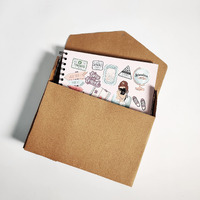 Messketeers - Say Hey to Art - (PACK OF 10pcs) Hard-Case (A5++) Corrugated Envelope Purses style Boxes For Shipping - Perfectly fits A5+ sized Books, Sketchbooks, DIY Kits, T-shirts, and small gifts. - SAFE PACK