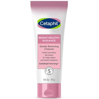 Cetaphil Bright Healthy Radiance Gentle Renewing Cleanser|100G|Gentlebright Technology With Vitamin E-Releasing Jojoba Beads|For All Skin Types|Fragrance Free,1 Count