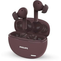 Philips Audio Tat1179Rd/94 True Wireless In Ear Earbuds With Pocket Sized Charging Case, Play Time Upto 45Hrs, 10Mm Dynamic Drivers, Inbuilt Mic, Ipx4 Splash & Sweat Resistant (Red)