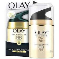 Olay Total Effects Anti Ageing Skin Cream (Moisturizer)| Fights 7 Signs Of Ageing | With Niacinamide And Green Tea Extracts | Normal, Oily, Dry, Combination Skin | 50G (Bb Creme (Spf 15))