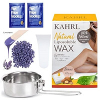 Kahrl Brazilian Face Wax Stripless Waxing With Hair Removal Wax Beans(100G) And Hair Removal Waxing Kit For Women Full Body Waxing Combo Wax For Women Hair Remover Wax Beans