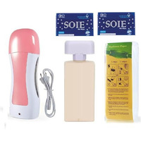 Kahrl Wax Heater Roller Machine Waxing Combo Kit For Hair Removal  Includes Wax Warmer, Refill Cartridges, Strips And Wipes, Wax Kit For Women, Waxing Combo Kit (Wax, Roll On Heater Combo)