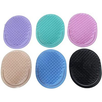 Critex Mart Scalp Pocket Comb For Hair Styling Round Brush Hair Comb For Men And Woman (Multicolor) Pack Of 6