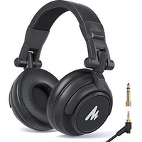 Maono Au-Mh601 Professional Dj Studio Wired Over Ear Headphones With Mic (Black)