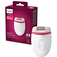 Philips Bre235/00 Corded Compact Epilator (White And Pink) For Gentle Hair Removal At Home
