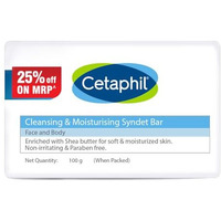 Cetaphil Cleansing Moisturizing Syndet Bar 100Gm