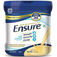 Ensure No 1 Nutritional Supplement Drink In The World 32 Nutrients High Protein,Calcium,Vit D, Vanilla 400G/375G, Wt May Vary