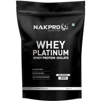 Nakpro Platinum Whey Protein Isolate 90%, 1Kg Unflavoured | 31G Protein, Trustified Certified & No Adulteration | Fast Absorbing Whey Protein Powder