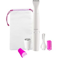 Agaro Rechargeable 3-In-1 Multi Trimmer For Women, Multipurpose Hair Remover For Women, Face, Leg, Eyebrow, Underarms, Bikini Trimmer, 90 Minutes Runtime, White