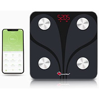 Powermax Fitness Bluetooth Body Fat Scale - Smart Bmi Digital Bathroom Wireless Weight Scale & Body Composition Analyser With Smartphone App (Upto Foot Size 9 , Model: Bca-130)
