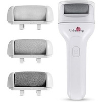 Urban Yog Callus Remover With 3 Interchangeable Head Rollers, Rechargeable, Callus & Dead Skin Removal, 2 Speed Settings, Fast Type-C Charging, 1200Mah Battery