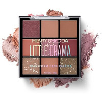 Hilary Rhoda Transform Face Palette|9 Eyeshadows|2 Blushes|Highlighter & Contour|Highly Pigmented|Available In 2 Variants|Matte & Shimmer Finish|All-In-One Kit|18G (Soft Glam - Shade 01)