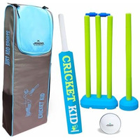 Jaspo Cricket-Kid Complete Cricket Set For Kids Perfect Introduction To Cricket For Young Players,Plastic Bat For Practice Initial Training Of Beginners Learners (Size-3 (Age 5 To 10 Yrs))