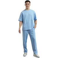Nobero Men Solid T-Shirt With Joggers