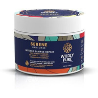 Wildly Pure Professional Hair Mask For 7 Days Spa Smoothening & Deep Conditioning| With Phospolipids &12 Oils| Strengthening & Repair For Dry, Frizzy & Damaged Hair| Men & Women| 200Ml(Serene)