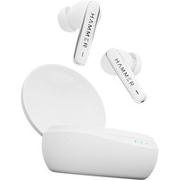Hammer Airflow Lit True Wireless Earbuds With Upto 20H Playtime, Type-C Charging, Touch Controls, Voice Assistance, Ipx5, Made In India (White)