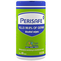 Perisafe Multipurpose Sanitizing Disinfectant Wipes For Hard & Soft Surface - 80 Wipes