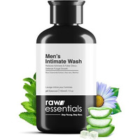 Raw Essentials Intimate Wash For Men 150 Ml, Relieves Itchiness & Odour, Prevents Fungal Growth, Brightens Groin Area, Ph Balanced, Sulphate Free, Paraben Free
