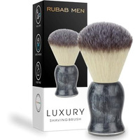 Rubab Men Luxuriously Soft Shaving Brush For Men |Bomber Edition| Experience Premium Cruelty-Free Bristles And Stylish Grey Bomber-Toned Ergonomic Handle | Hand-Crafted With Passion In India