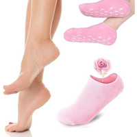 Unidsc Moisturizing Silicone Gel Socks For Dry Feet Repair Deep Hydration For Cracked Skin Ultimate Foot Care Treatment For Soft & Revives Feet Overnight (Pack 1)