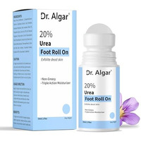 Dr. Algar 20% Urea Foot Cream Roll On 50Ml | For Dry & Cracked Heels | Non-Greasy Triple Action Moisturize | Helps Repair And Moisturise Cracked Heels
