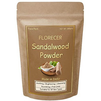 Florecer Sandalwood Powder For Face Pack| Pure And Natural | Organic | Glowing Skin | Face Mask | Chandan Powder - (Acne And Tan Removal Face Pack) 100 Grams