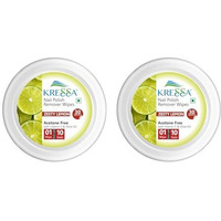 Kressa Nail Polish Remover Wipes  Acetone-Free, Travel-Friendly, Nourishing Formula For Effortless Removal (Zesty Lemon, Pack Of 2)