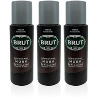 Brut Musk Deodorant Body Spray For Men, Masculine Long-Lasting Deo With Musky, Woody Fragrance, Imported, Deo Combo Pack Of 3 (200Ml Each)