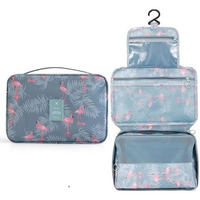 Niwlix Polyester Toiletry Bag, Travel Kit, Toiletry Bag For Women, Travel Kit, Travelling Bag For Women, Travel Essentials, Accessories Organizer (Grey) 20X18X3 Cm Large